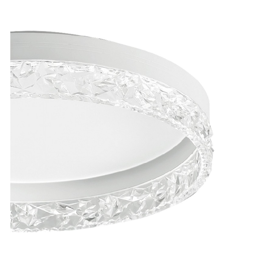 ITALUX - LED-himmennettävä kattovalaisin RANTE LED/58 W/230 V 3000–6500 K Ø 50 cm valkoinen + kaukosäädin