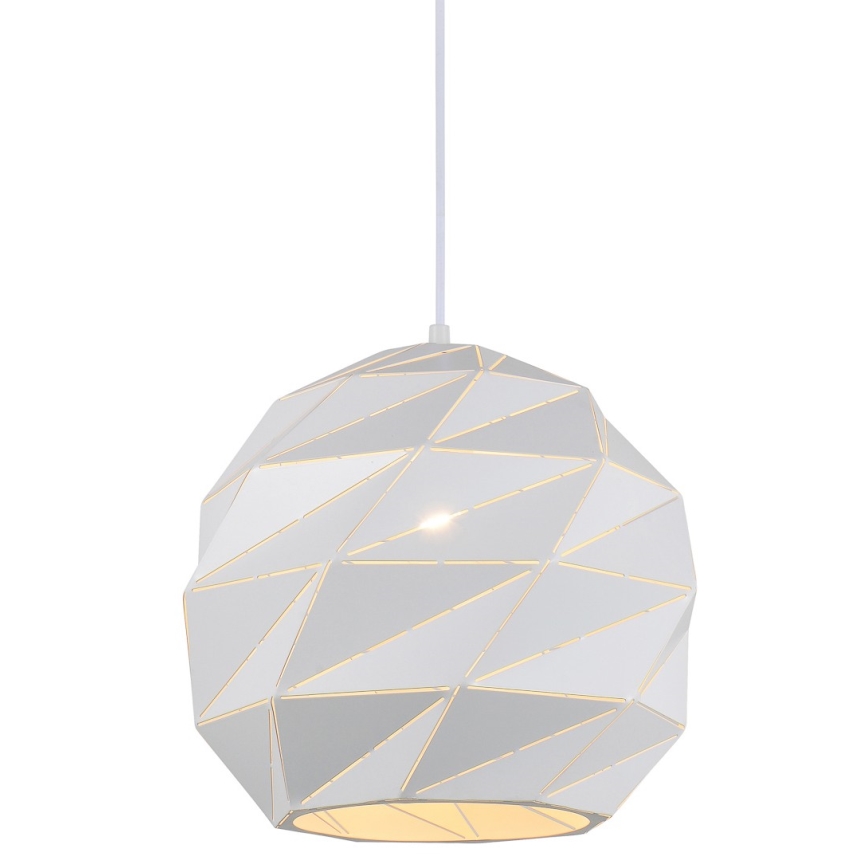 ITALUX - Kattokruunu johdossa PALERMO 1xE27/40W/230V halkaisija 32 cm valkoinen