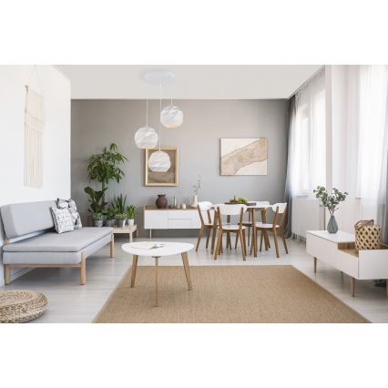 ITALUX - Kattokruunu johdossa PALERMO 3xE27/40W/230V valkoinen