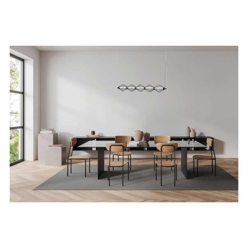 ITALUX - LED-riippuvalaisin kaapelilla SEVILLA LED/25W/230V 3000K musta
