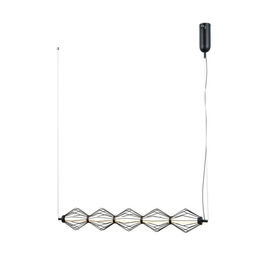 ITALUX - LED-riippuvalaisin kaapelilla SEVILLA LED/25W/230V 3000K musta