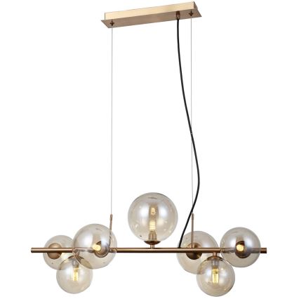 ITALUX - Ripustettava kattovalaisin CANELLO 7xG9/5W/230V messinki