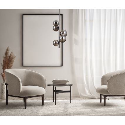 ITALUX - Riippukattokruunu CANELLO 5xG9/5W/230V musta