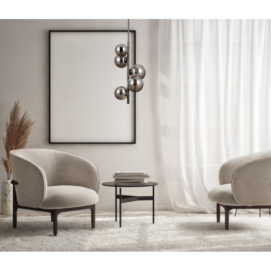 ITALUX - Riippukattokruunu CANELLO 5xG9/5W/230V musta