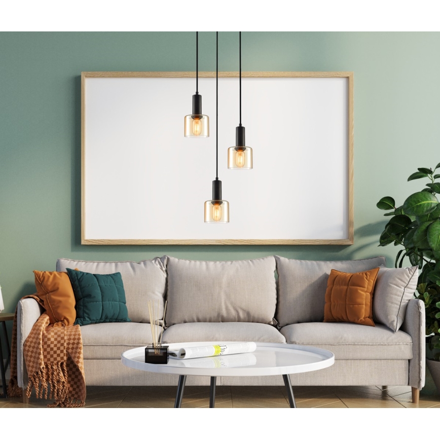 ITALUX - Kattokruunu johdossa SANTIA 3xE27/40W/230V