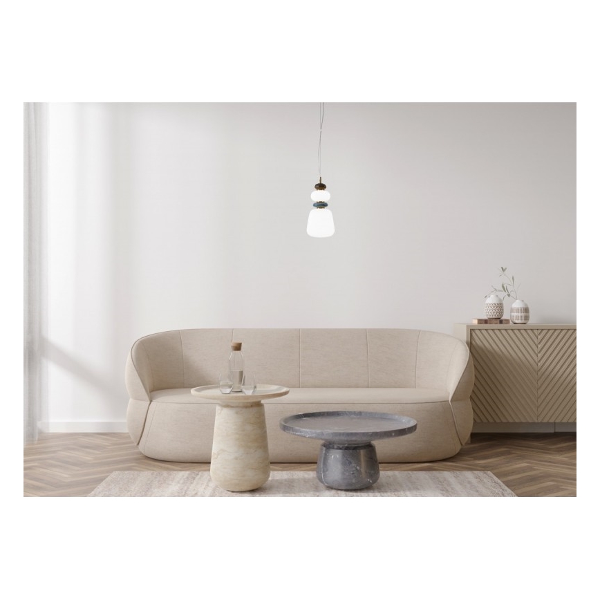 ITALUX - LED-riippuvalaisin EVANS johdolla LED/12W/230V 3000K kulta/valkoinen