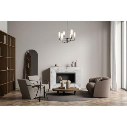 ITALUX - SANTOS varrellinen kattovalaisin 6xG9/40W/230V musta