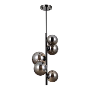 ITALUX - Riippukattokruunu CANELLO 5xG9/5W/230V musta