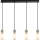 ITALUX - SANTOS vaijerilla ripustettava kattokruunu 4xG9/40W/230V, musta