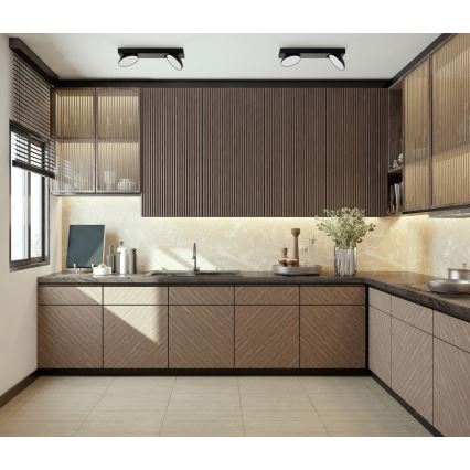 ITALUX - LED-kohdevalaisin CASTELIO 2xLED/5W/230V 4000K musta