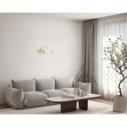 ITALUX - LED-seinävalaisin AMAYA LED/20W/230V, kultainen