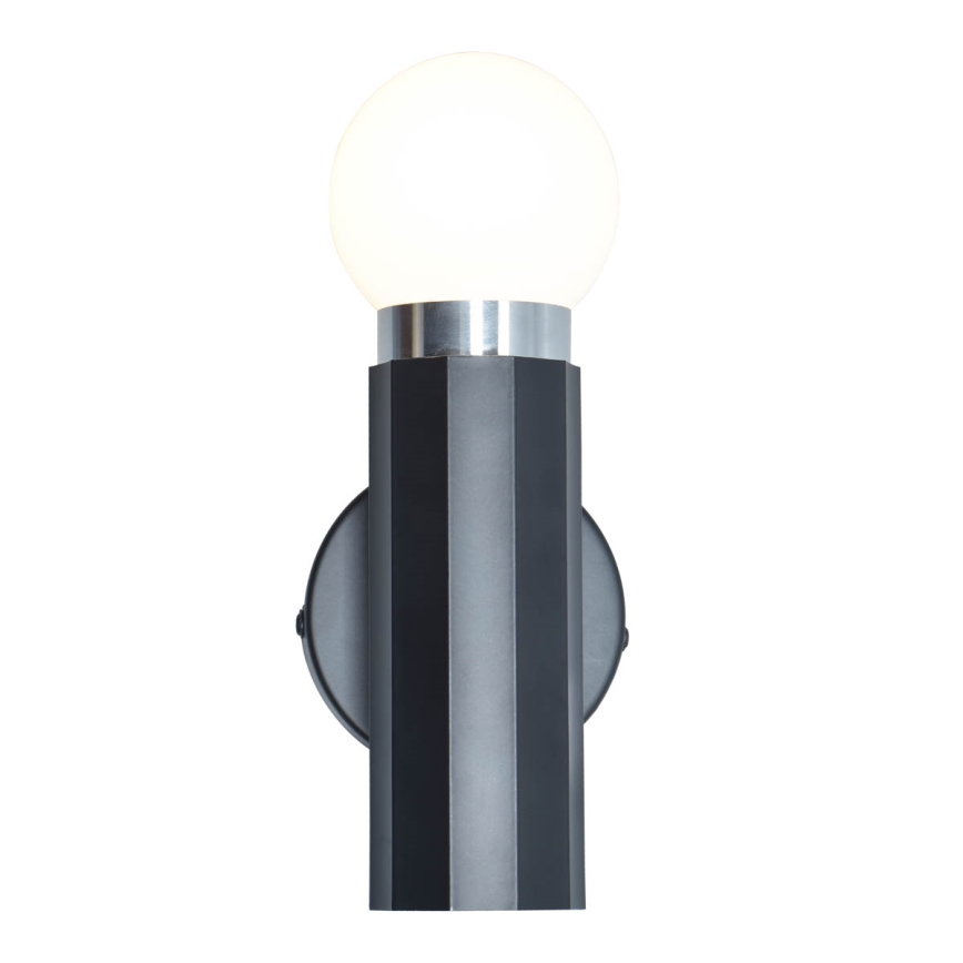ITALUX - Seinävalaisin MACERA 1xE27/40W/230V musta