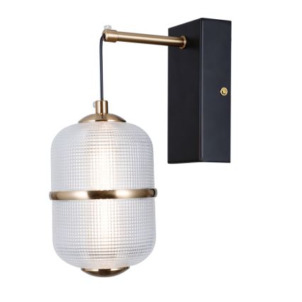 ITALUX - LED-seinävalaisin ALANI LED/6W/230V 3000K musta/kultainen