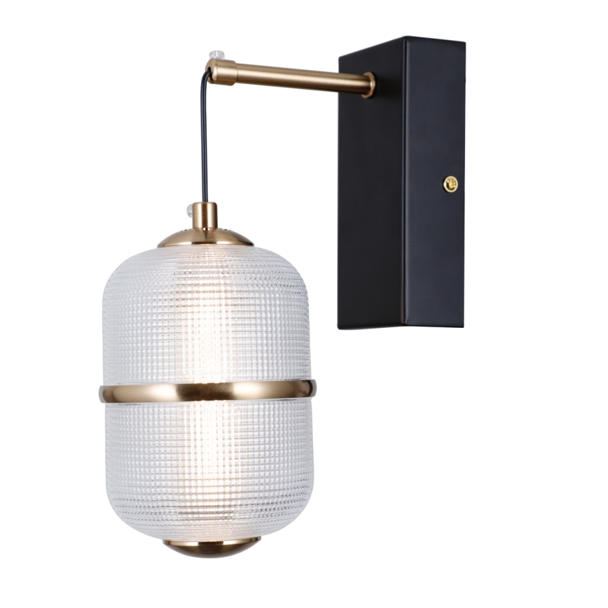 ITALUX - LED-seinävalaisin ALANI LED/6W/230V 3000K musta/kultainen