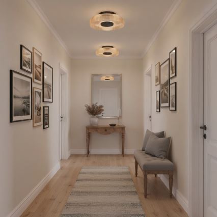ITALUX - LED-kattovalaisin PASSO LED/8W/230V 3000K Ø 25 cm savuinen beige
