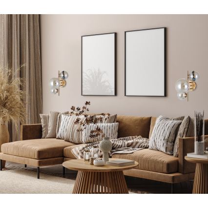 ITALUX - Seinävalaisin CANELLO 3xG9/5W/230V messinki