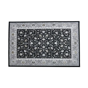 Itämainen matto GRECE 120x170 cm 2150 g/m2 musta/hopea