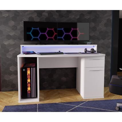 IVAR kirjoituspöytä valaistuksella, valkoinen