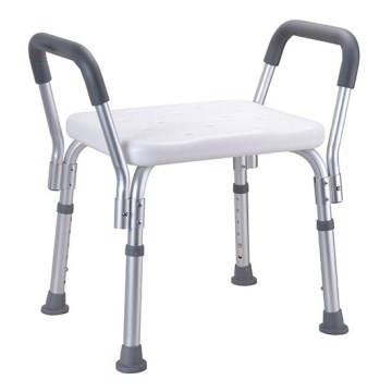 Jakkara 55,5x56 cm hopeanvärinen/valkoinen