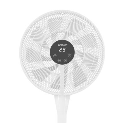 Jalallinen tuuletin 25 W / 230 V, 130 cm korkea, valkoinen + kaukosäädin