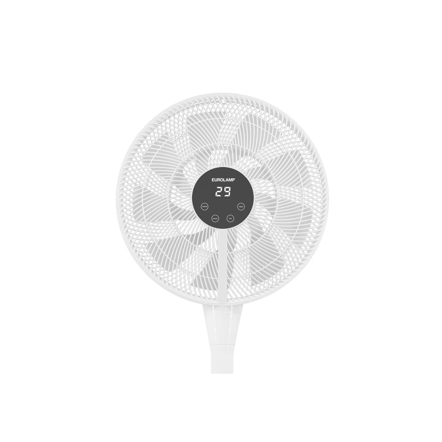 Jalallinen tuuletin 25 W / 230 V, 130 cm korkea, valkoinen + kaukosäädin