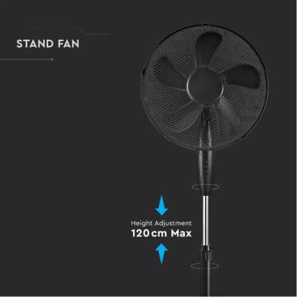 Jalallinen tuuletin halkaisija 43 cm 55W/230V musta