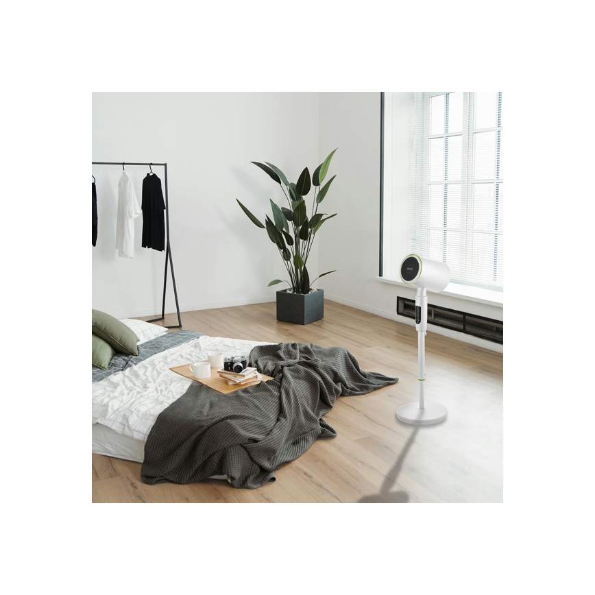 Jalallinen tuuletin lämmittimellä 50 W / 2200 W, 230 V, Ø 20 cm, valkoinen