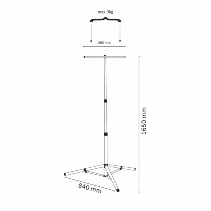 Jalusta kohdevalolle 165 cm