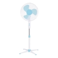 Jalustatuuletin 60 W/230 V, halkaisija 40 cm, valkoinen/sininen
