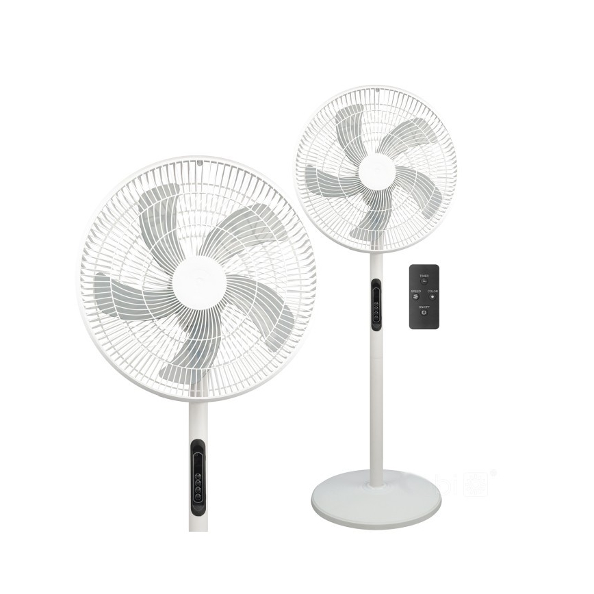 Jalustatuuletin VIENTO-R 40 W/230 V valkoinen + kaukosäädin