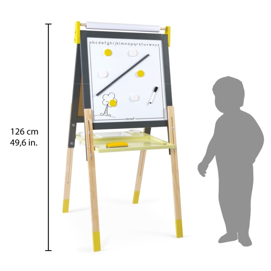 Janod - Harmaa magneettitaulu