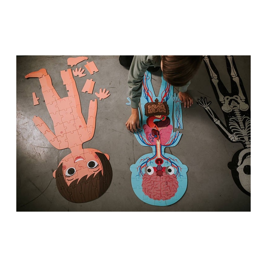 Janod - Lasten opetuksellinen palapeli 225 pcs ihmiskeho