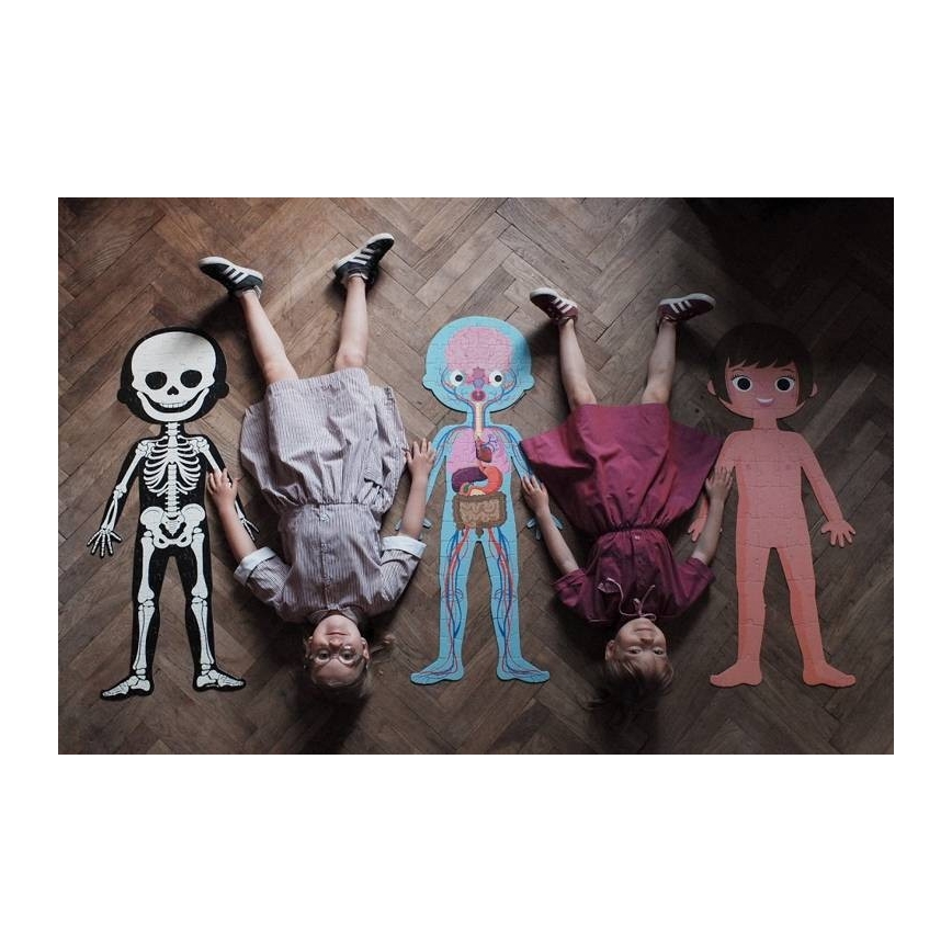 Janod - Lasten opetuksellinen palapeli 225 pcs ihmiskeho