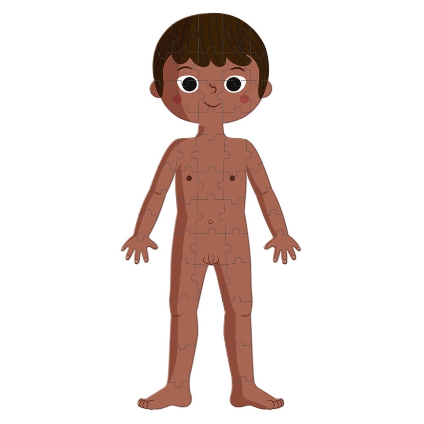 Janod - Lasten opetuksellinen palapeli 225 pcs ihmiskeho