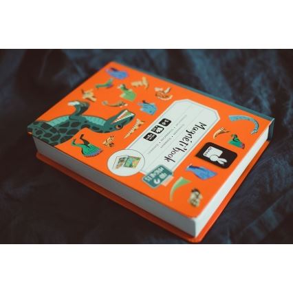 Janod - Magneettinen interaktiivinen sarja MAGNETIBOOK dinosaurukset