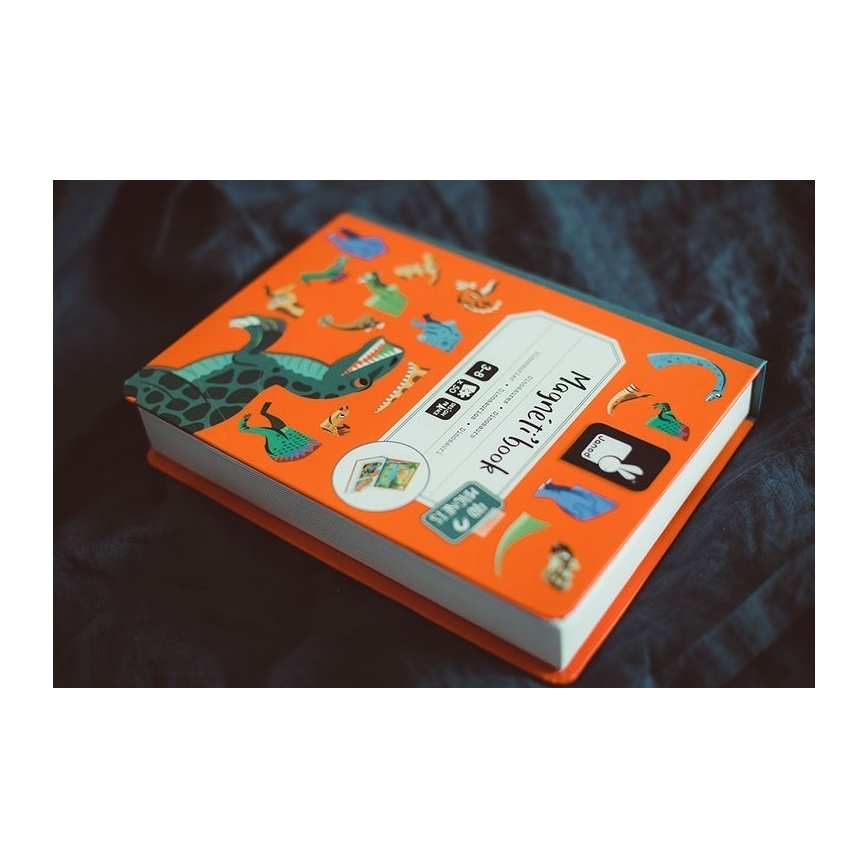 Janod - Magneettinen interaktiivinen sarja MAGNETIBOOK dinosaurukset