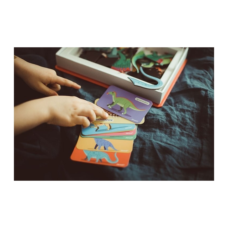 Janod - Magneettinen interaktiivinen sarja MAGNETIBOOK dinosaurukset