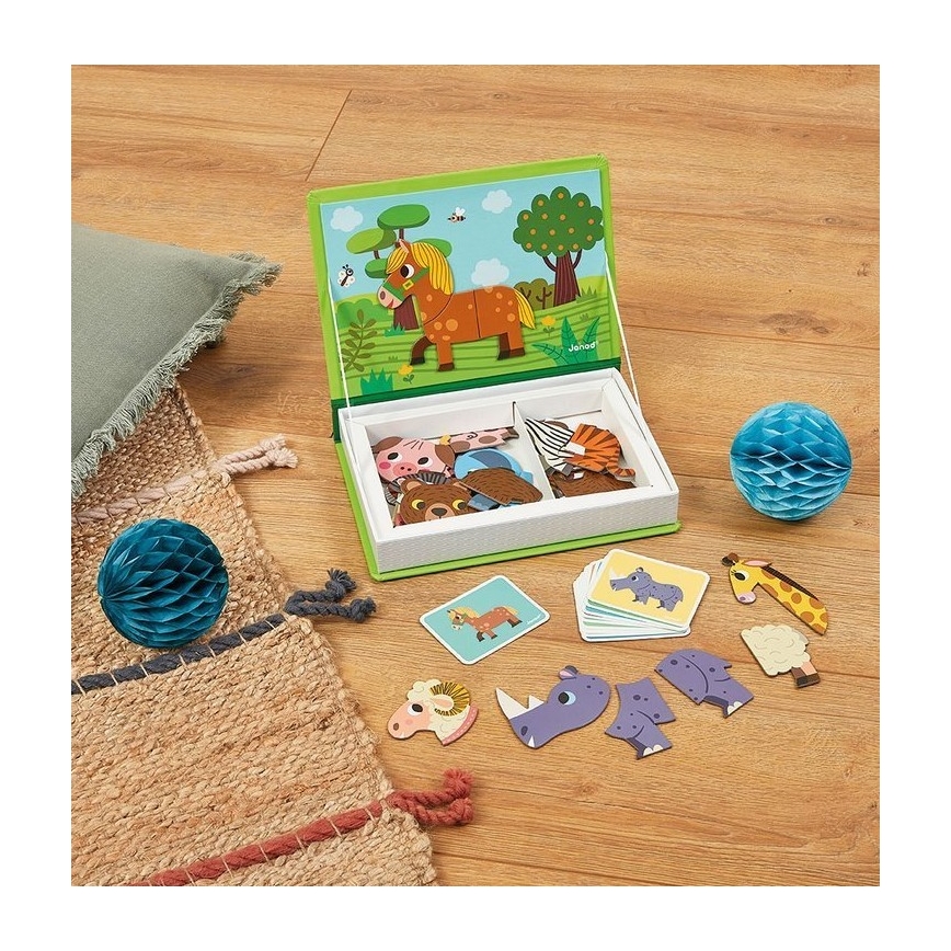Janod - Magneettinen interaktiivinen setti MAGNETIBOOK eläimet