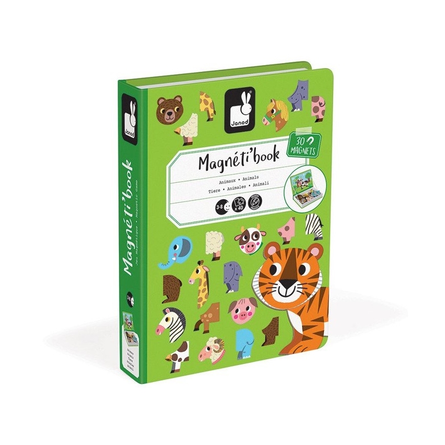 Janod - Magneettinen interaktiivinen setti MAGNETIBOOK eläimet