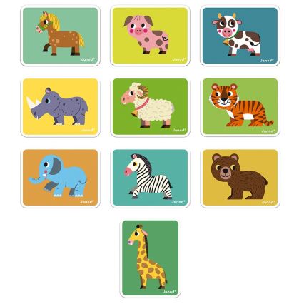 Janod - Magneettinen interaktiivinen setti MAGNETIBOOK eläimet