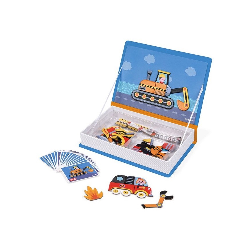 Janod - Magneettinen interaktiivinen setti MAGNETIBOOK kuljetusväline