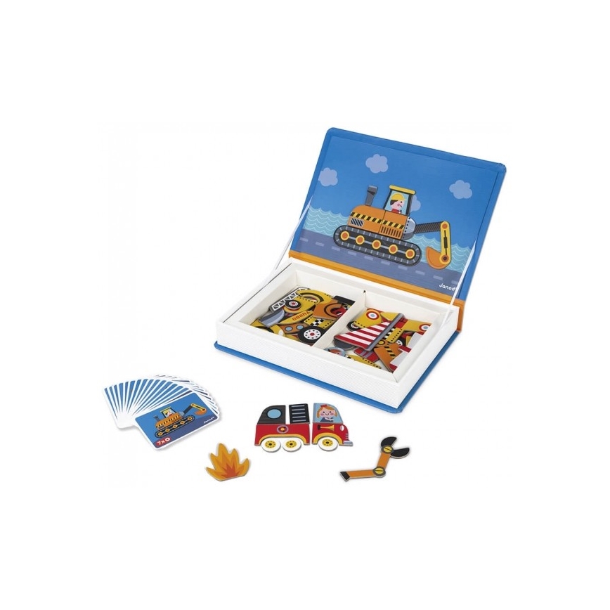Janod - Magneettinen interaktiivinen setti MAGNETIBOOK kuljetusväline
