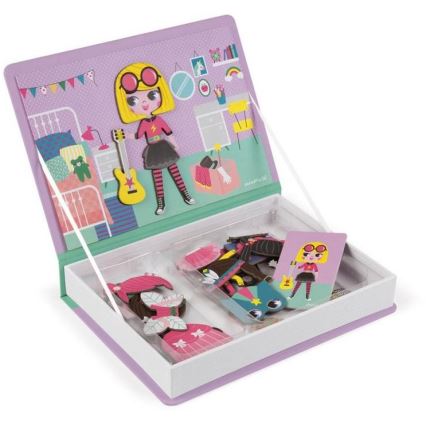 Janod - Magneettinen interaktiivinen setti MAGNETIBOOK tyttö