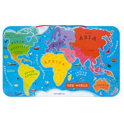 Janod - Magneettinen maailmankartta englanti