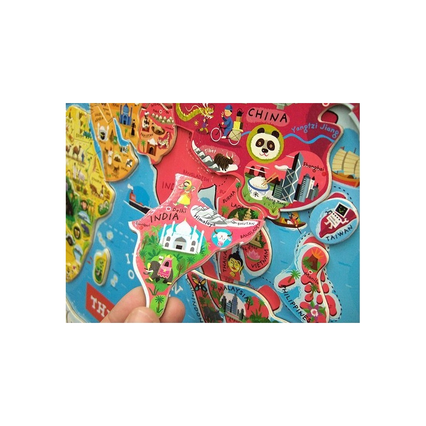 Janod - Magneettinen maailmankartta englanti