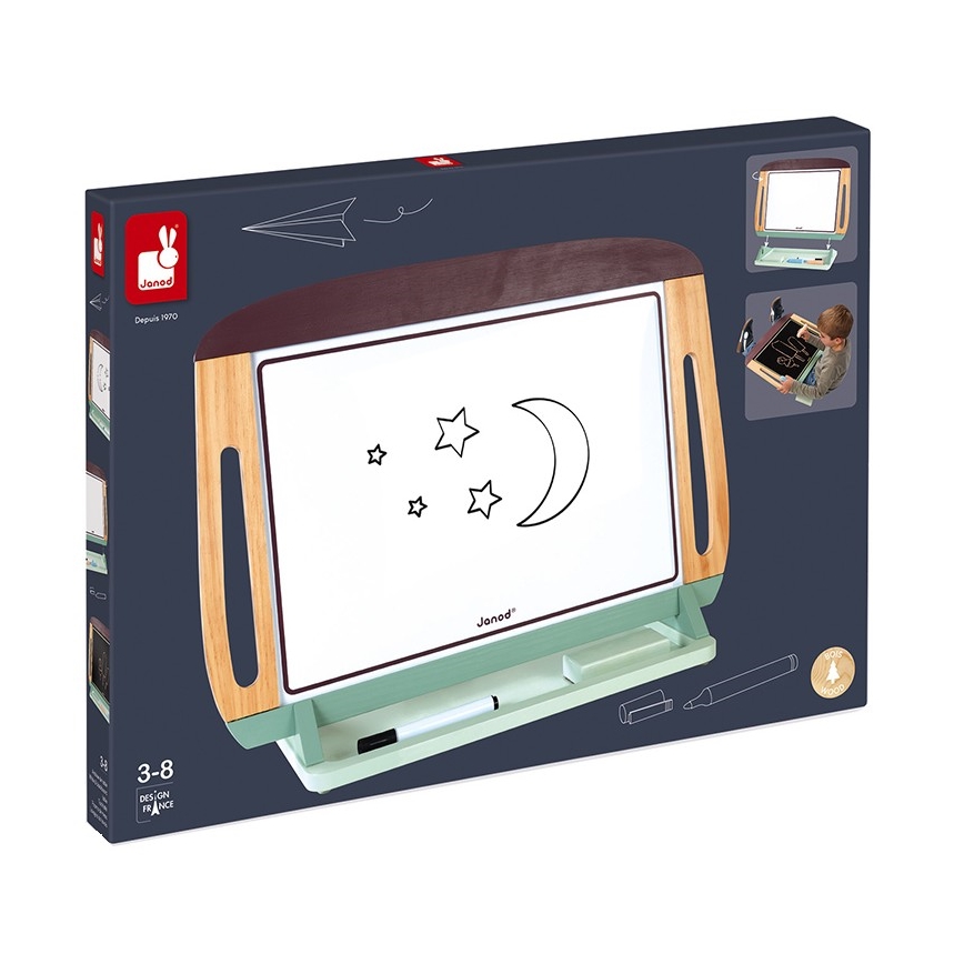 Janod - Magneettinen pöytälevy vihreä/ruskea