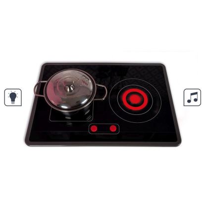 Janod - Puinen keittiö LED-keittotasolla CANDY CHIC