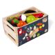 Janod - Puinen laatikko hedelmillä ja vihanneksilla