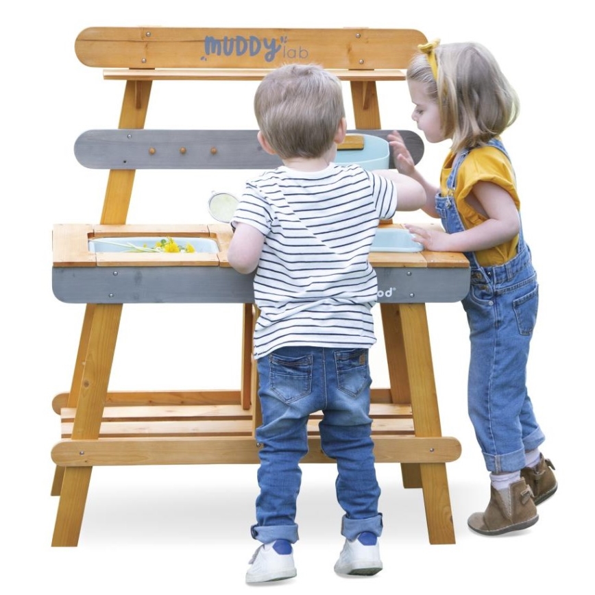 Janod - Puinen ulkoleikkikeittiö MUDDY LAB