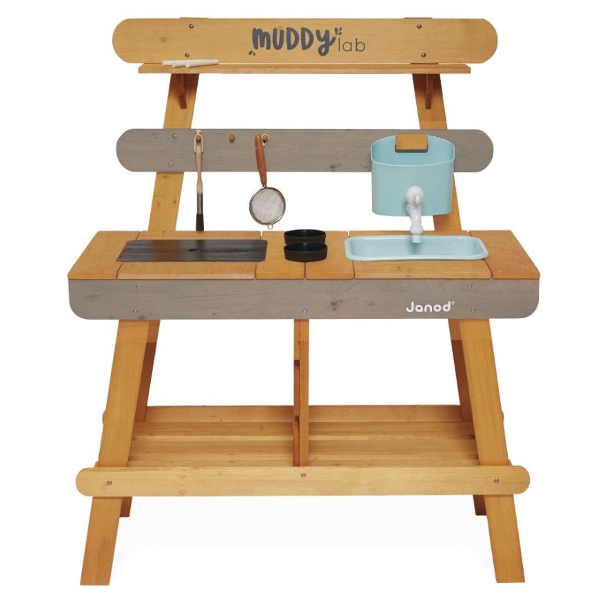 Janod - Puinen ulkoleikkikeittiö MUDDY LAB